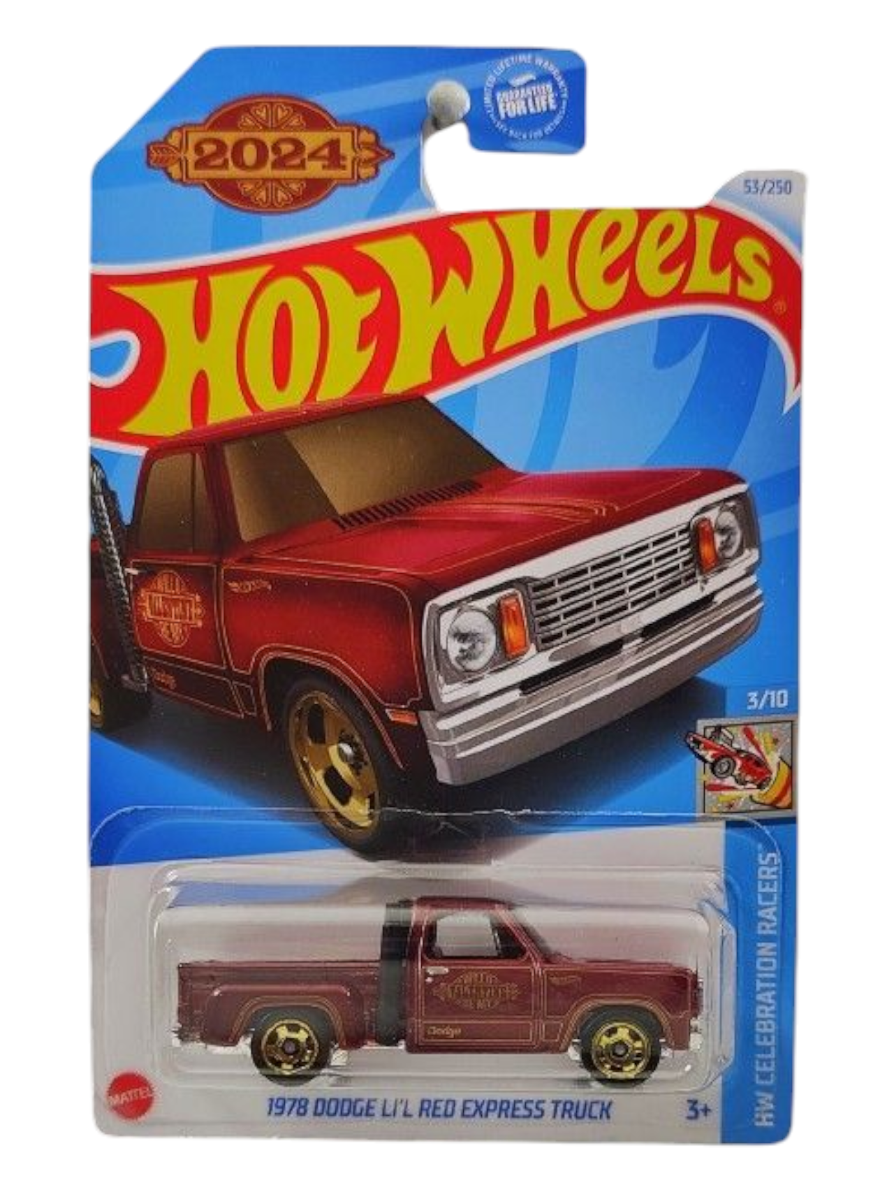 HotWheels 1978 Dodge LI'L Red Express Truck Imported Mainline 1:64 Scale
