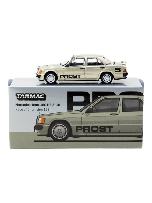Tarmac Works Mercedes-Benz 190 E 2.3-1.6 Race of Champion Alain Prost 1:64 Scale