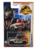 Matchbox Pre-Owned Jurassic World Dominion 93 Jeep Wrangler #10 Mainline 1:64 Scale