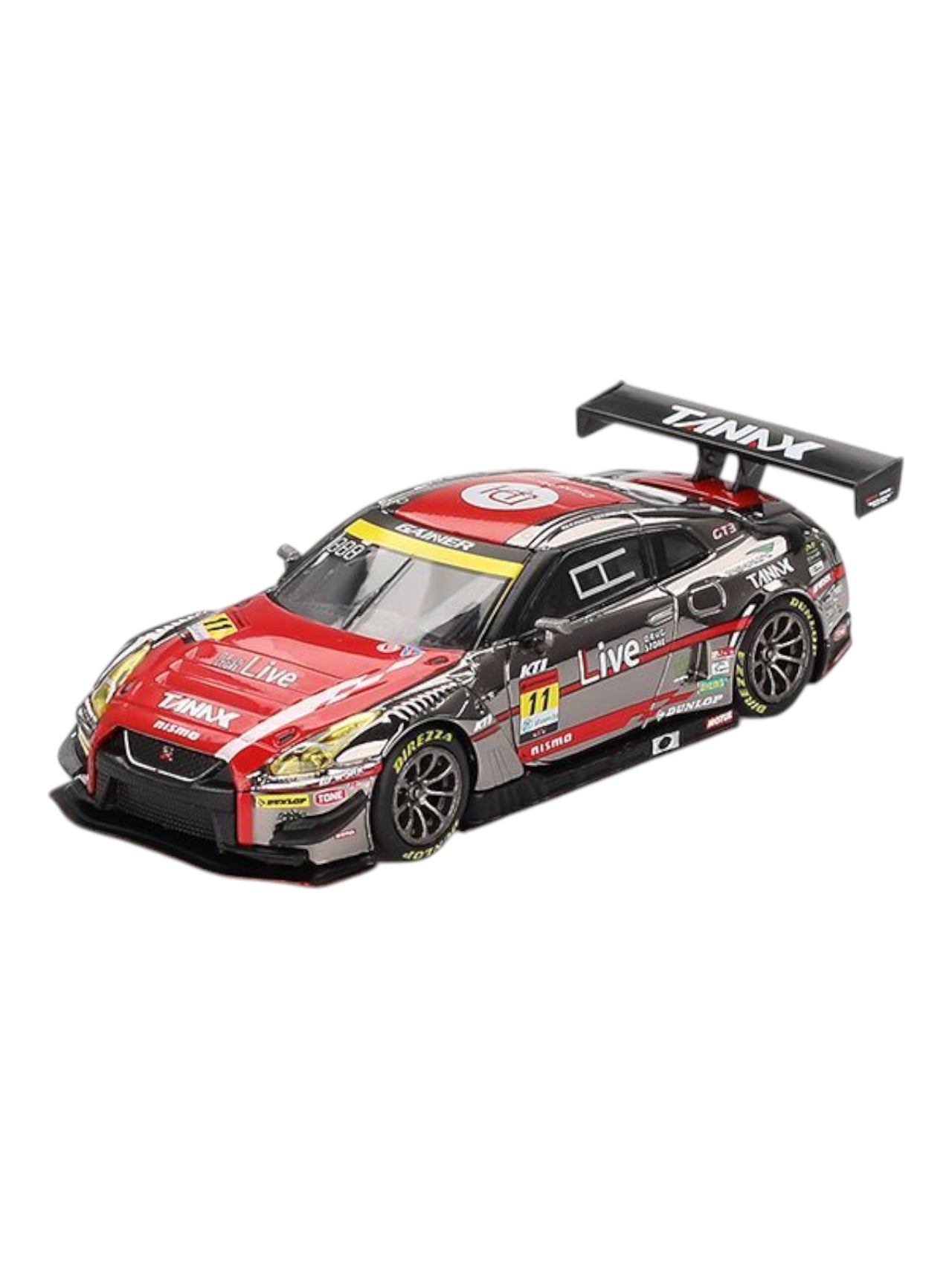 Mini GT Nissan GT-R Nismo GT3 #11 (2023 Super GT Series Gainer Tanax GT-R Gainer) Code-861 1:64 Scale