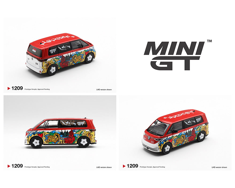 Mini GT No.1209 Volkswagen ID. Buzz Mizu Design 1:64 Scale Diecast Model ( Box / Blister )