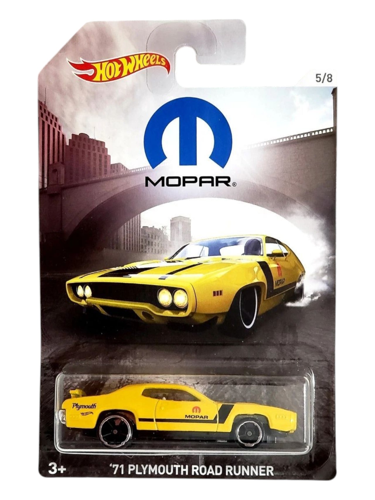 Hotwheels '71 Plymouth road runner imported card art mainline 1:64 Scale