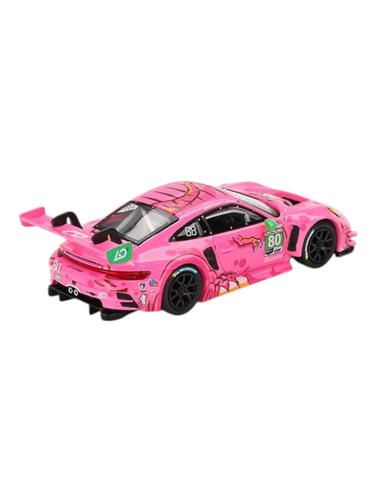 Mini GT Porsche 911 GT3 R #80 AO Racing 2023 IMSA VIRginia Roxy 1:64 Scale