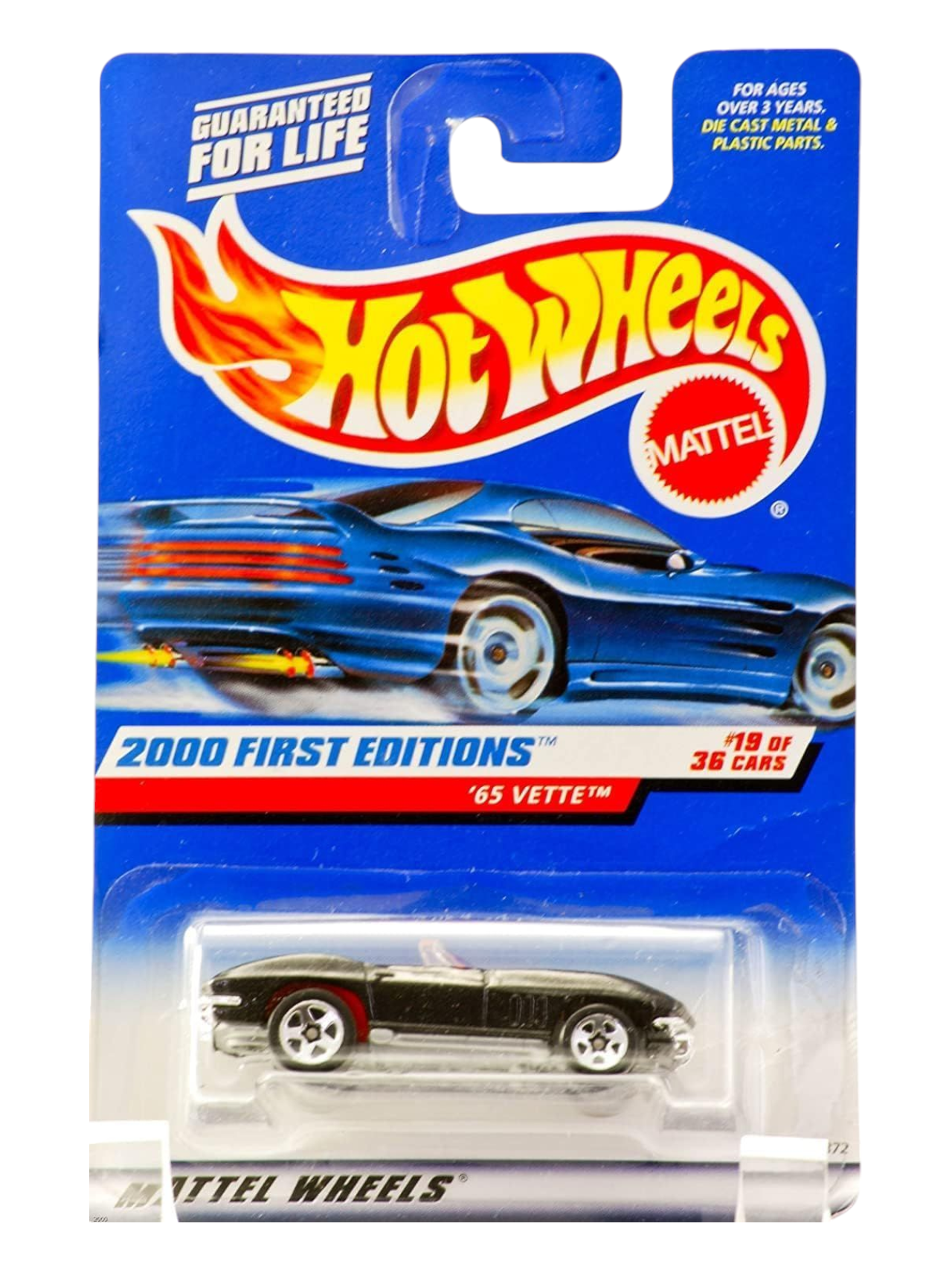 HotWheels 2000 First Editions 65 Vette Imported Mainline 1:64 Scale