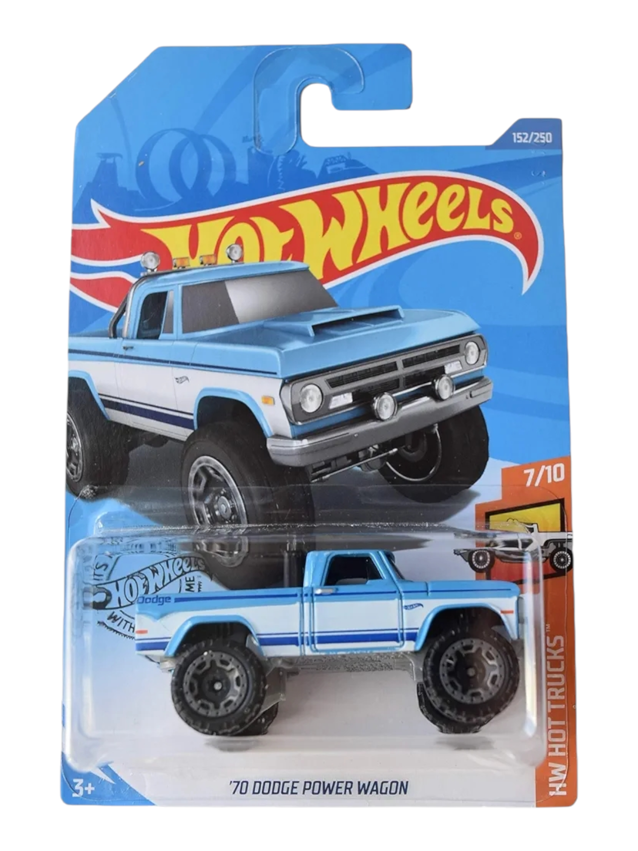 Hotwheels:70 Dodge power wagon imported mainline 1:64 Scale