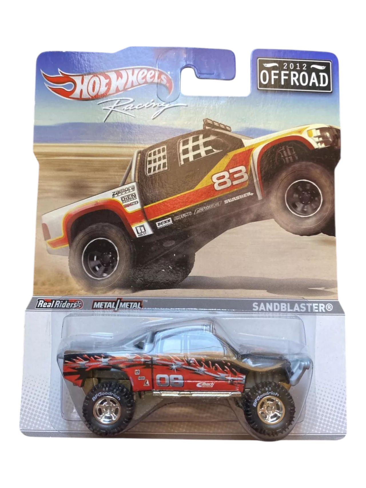 HotWheels Racing 2012 Off Road SandBlaster Imported Mainline Card Art 1:64 Scale