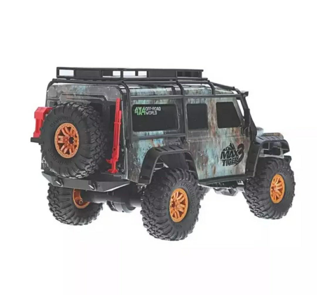 Racing Rally Max 4×4 Tiger 2.4G Radio Control High speed 15Km/H Digital Proportional Speed Control, Steering Control Front/ Back Advance Suspension System TPR Rubber High Grip Tyres with ingress protection 1:10 Scale Remote Control car