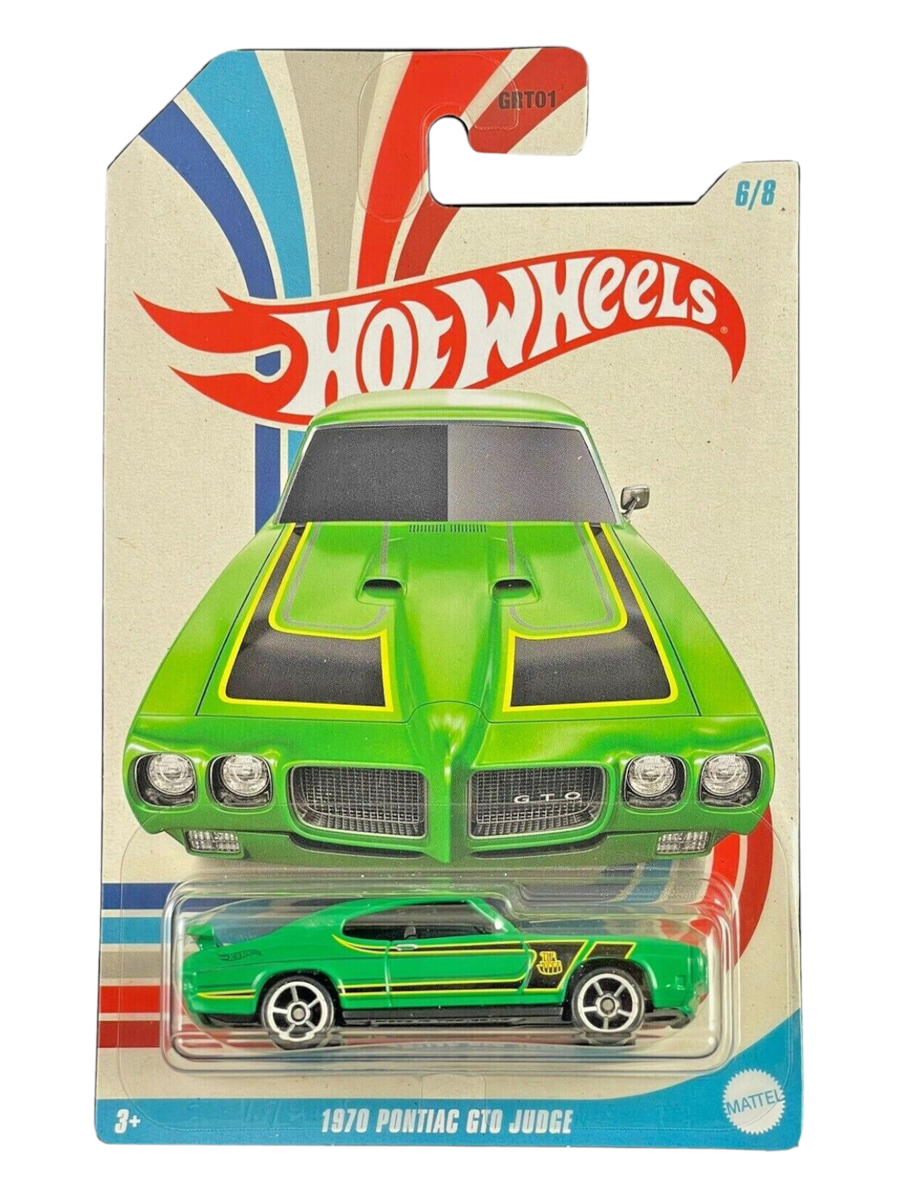 HotWheels 1970 Pontiac GTO Judge Imported Mainline Card Art 1:64 Scale