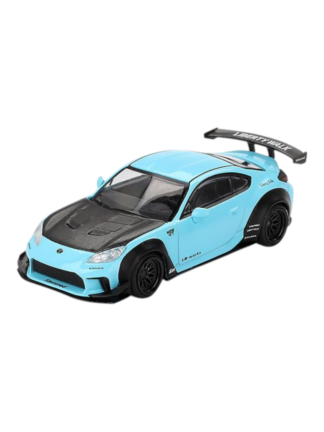 Mini GT Toyota GR86 LB Nation (Baby Blue) 1:64 Scale