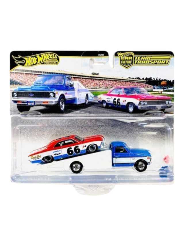 HotWheels '66 Chevelle '72 chevy ramp truck imported team transport 1:64 Scale