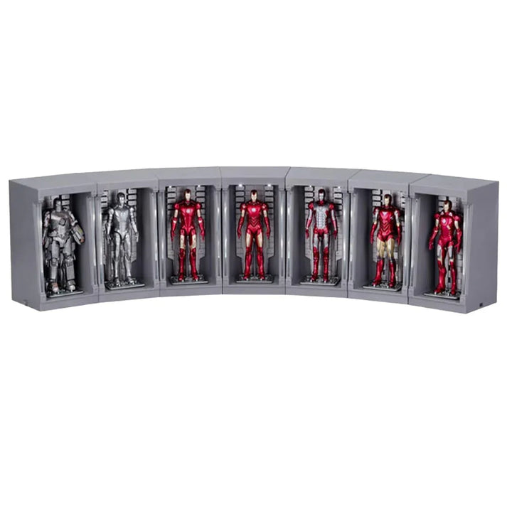 ZD Toys Marvel Infinity Saga Iron Man 4-Inch Action Figure with Hall of Armor Display Set Iron Man Collection (Code:1924)