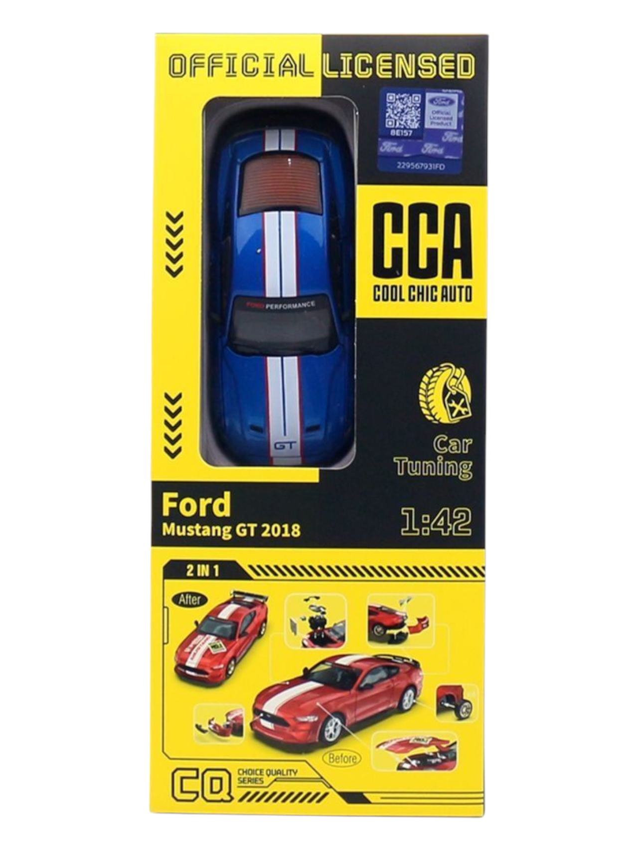 CCA Choice Quality Series Ford Mustang GT 2018 Car Tuning 1:42 Scale