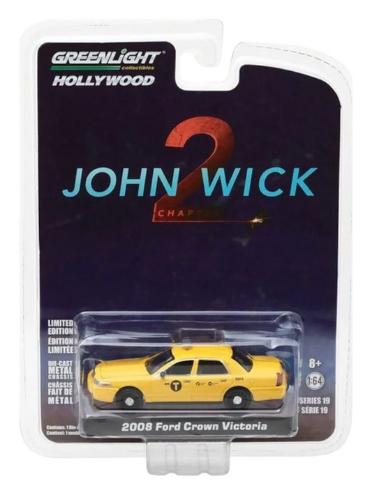 Greenlight Collectibles Hollywood Johnwick Chapter 2 2008 Ford Crown Victoria Imported Premium 1:64 Scale