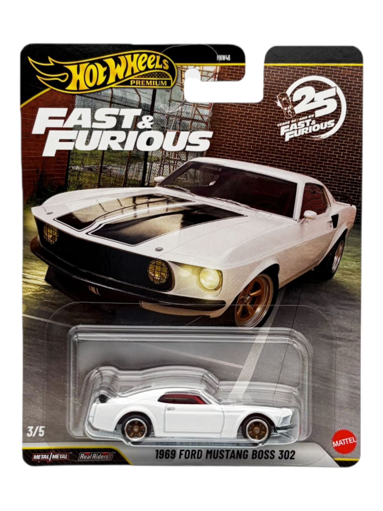 HotWheels premium fast and furious 1969 ford mustang boss 302 1:64 Scale