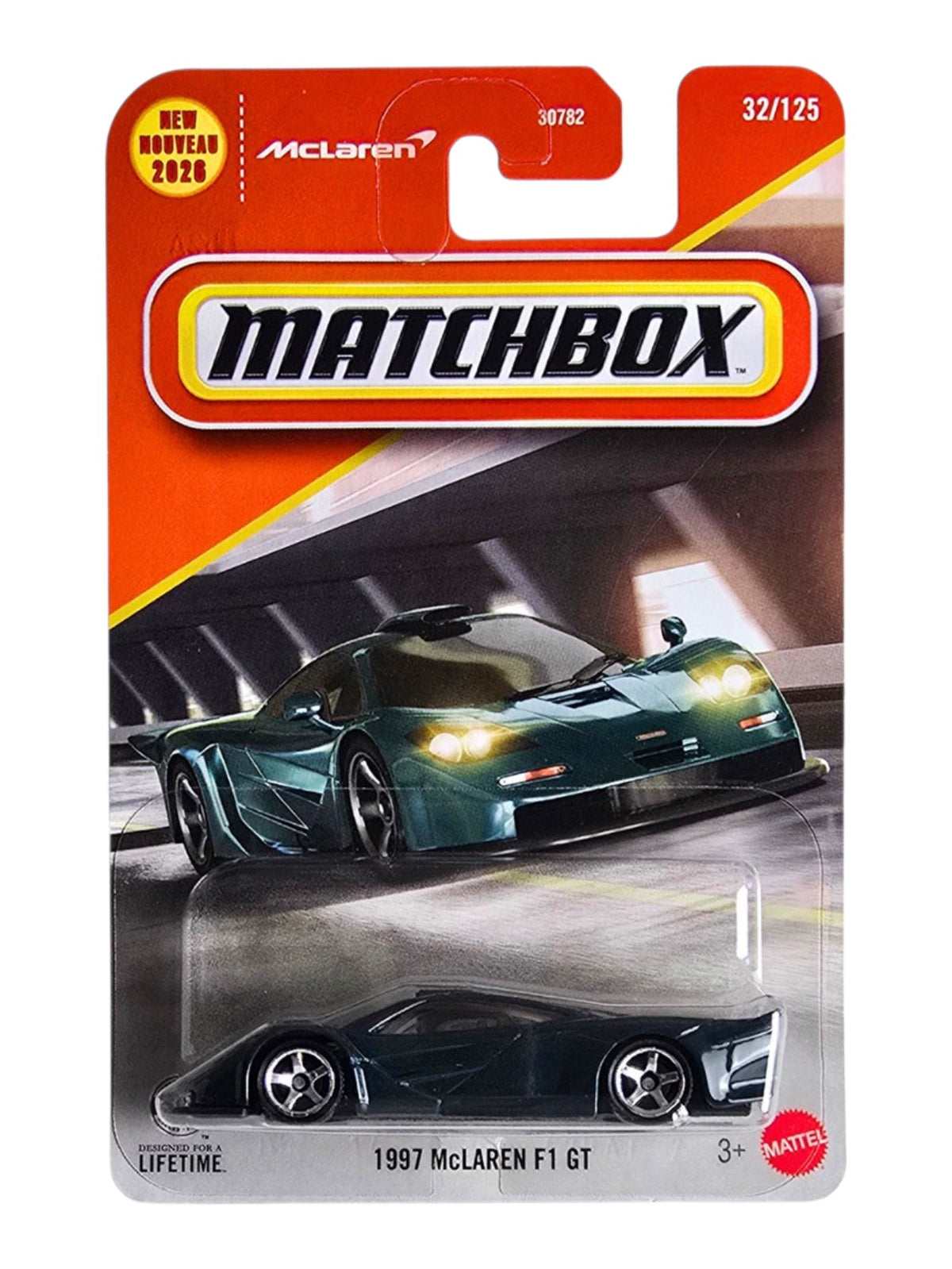 Matchbox 1997 McLaren F1 GT Imported Mainline 1:64 Scale