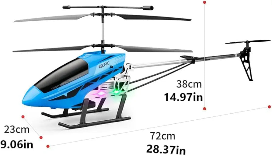 4DRC Remote Control Helicopter – Up to 80 Metre Flying Range, Rechargeable Battery, Suspension System Coaxial Helicopter 4D-M4