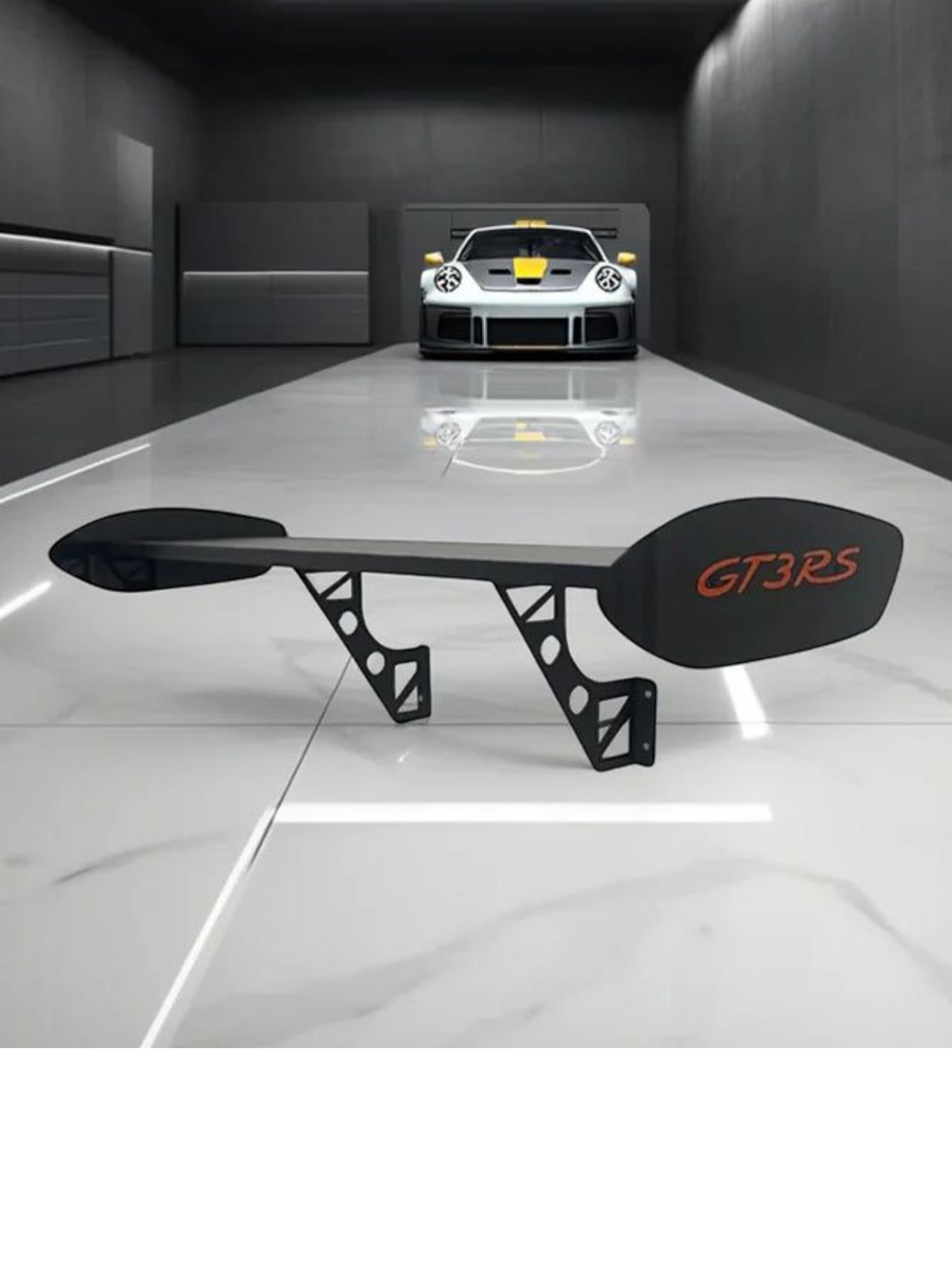 Porsche 911 GT3 RS Style Spoiler Shelf for storage