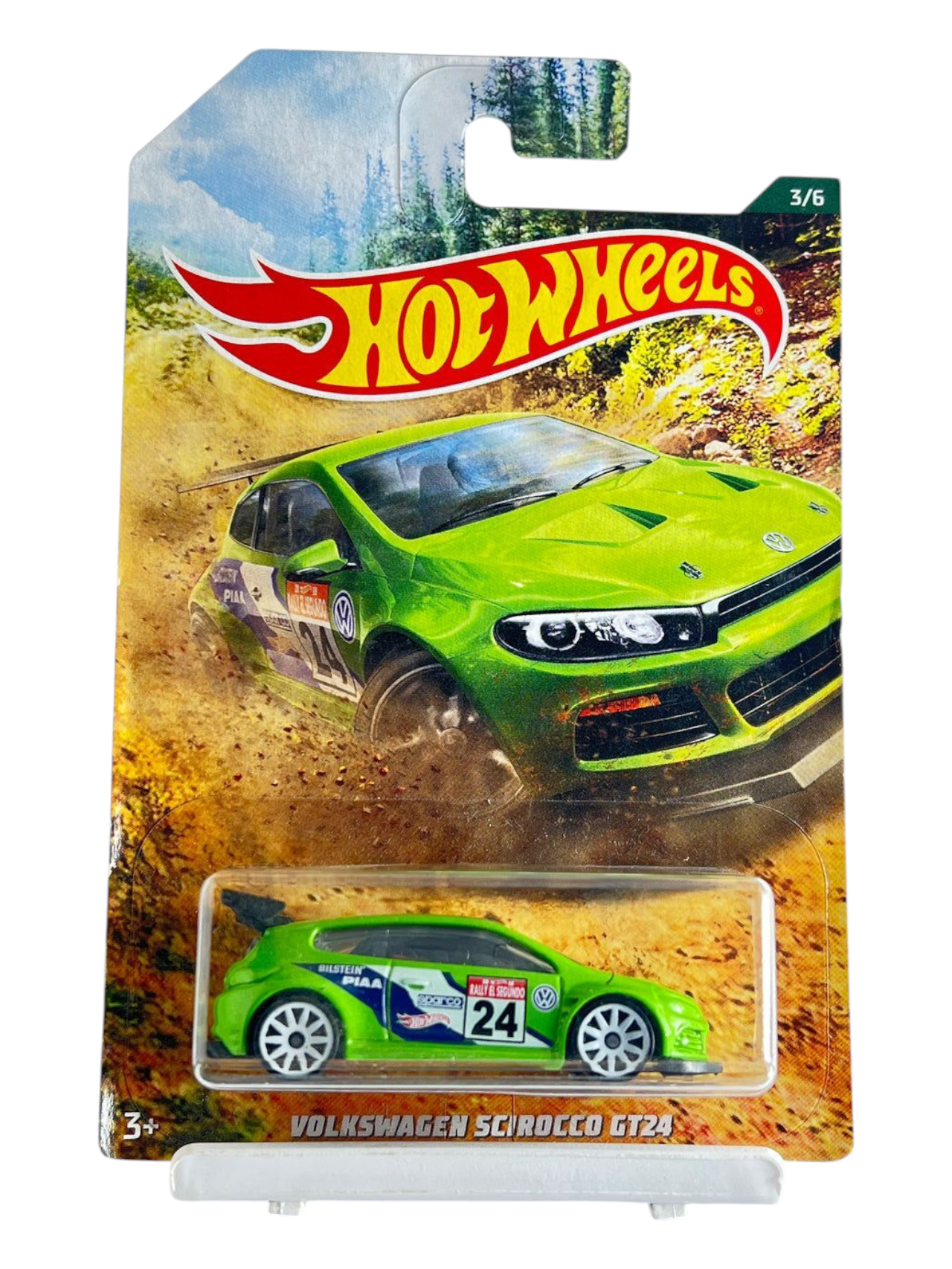 HotWheels Volkswagen Scirocco GT24 Imported Mainline Card Art 1:64 Scale