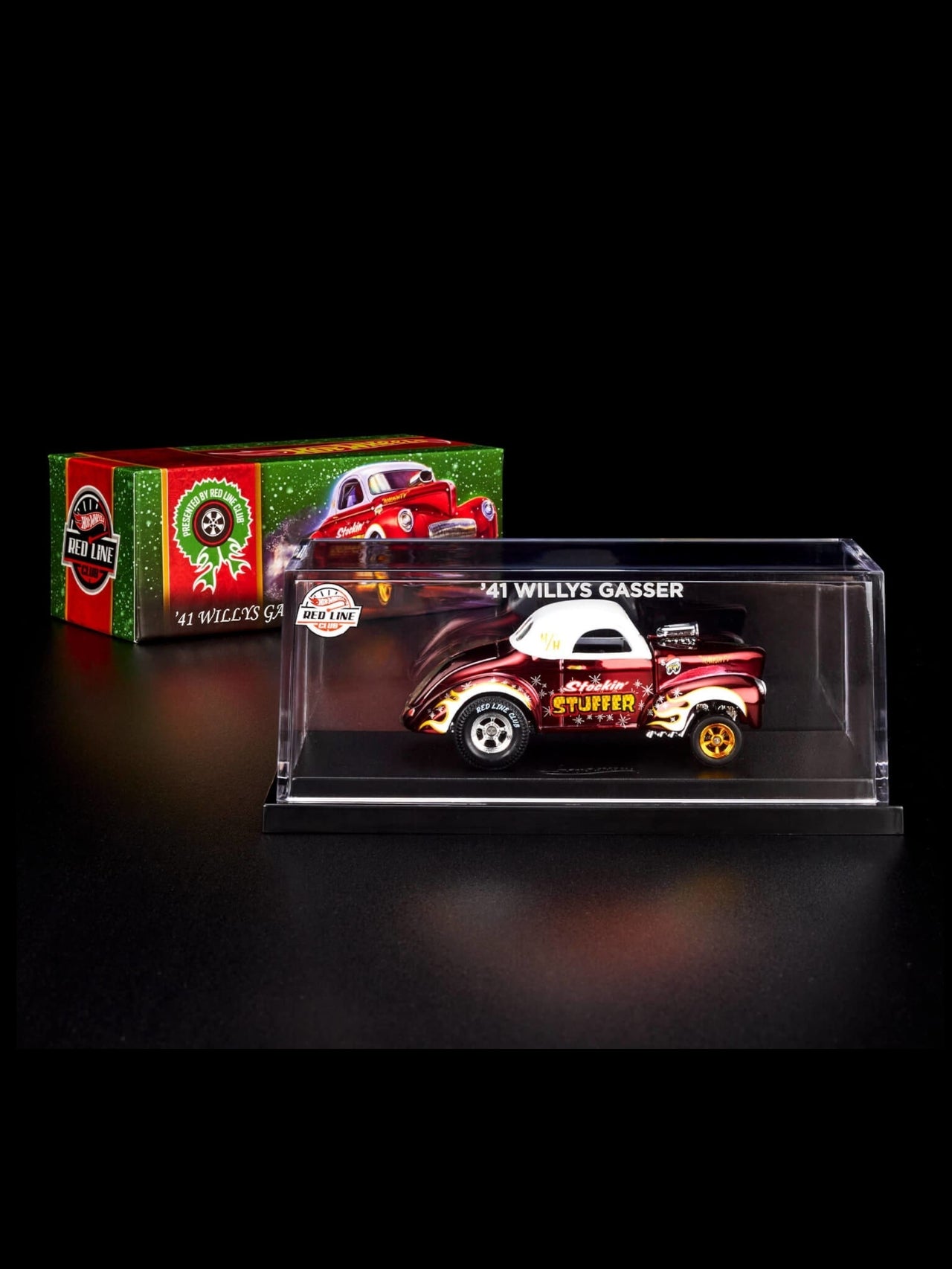HotWheels 2022 Holiday Car 41 Willy's Gasser RLC 1:64 Scale