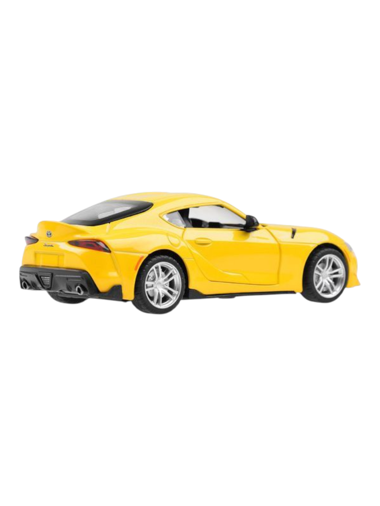 Toyota GR Supra yellow 1:31 MSZ licensed pullback diecast Scale Model car