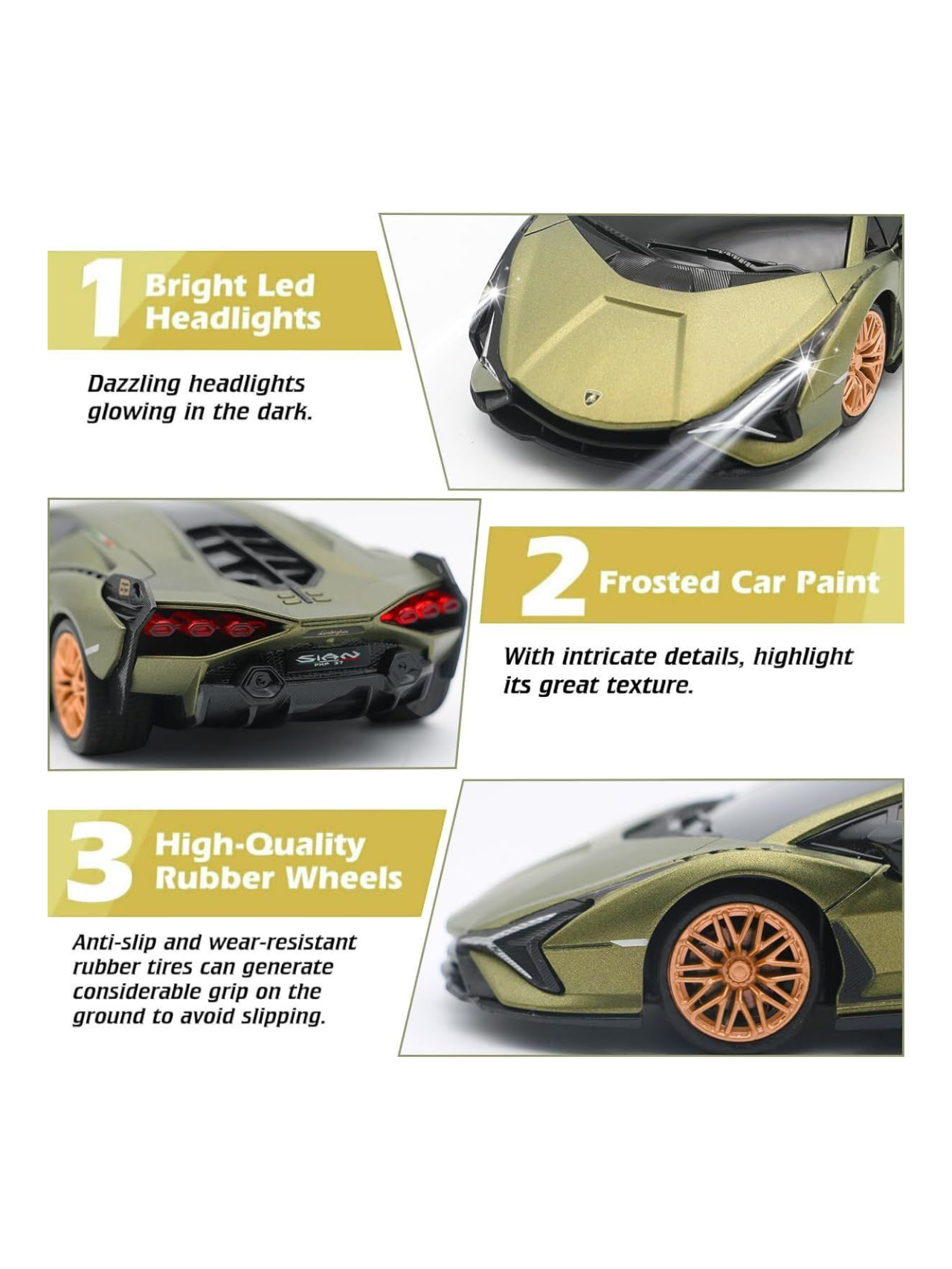 Lamborghini Sian FKP 37 Full Function Remote Control Car 1:24 Scale (Official Licensed Product)