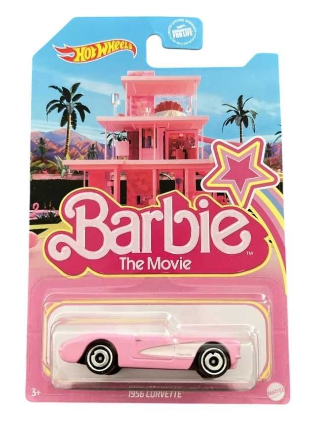 HotWheels Barbie The Movie 1956 Corvette Imported Mainline Card Art 1:64 Scale