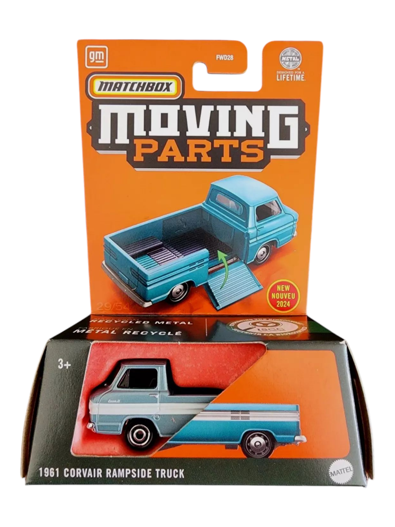 Matchbox Moving Parts 1961 Corvair Rampside Truck 1:64 Scale