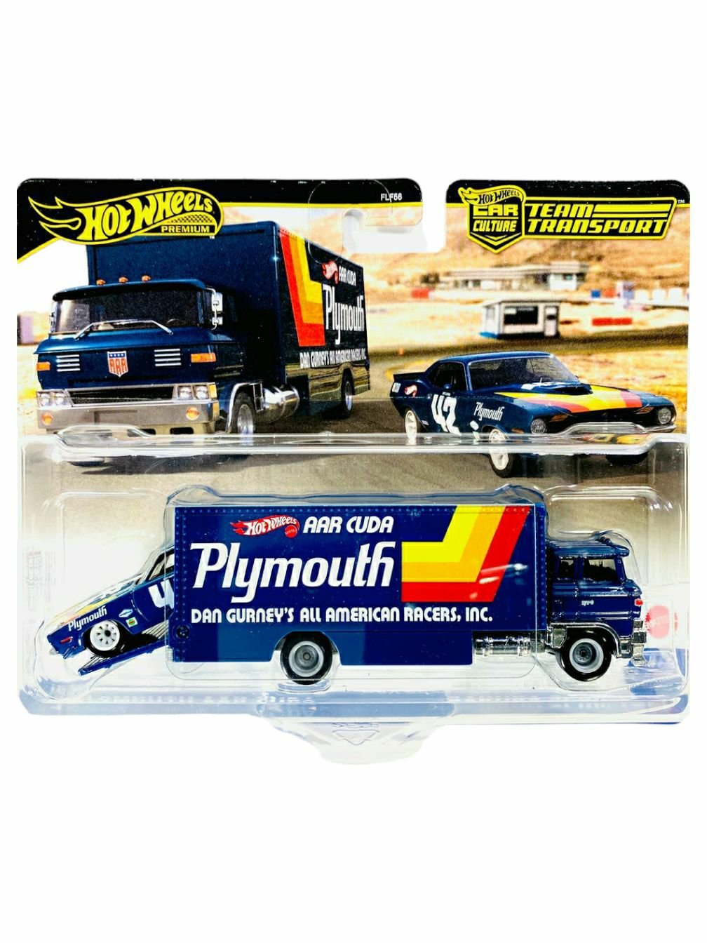 HotWheels '70 Plymouth AAR cuda sakura sprinter imported team transport 1:64 Scale