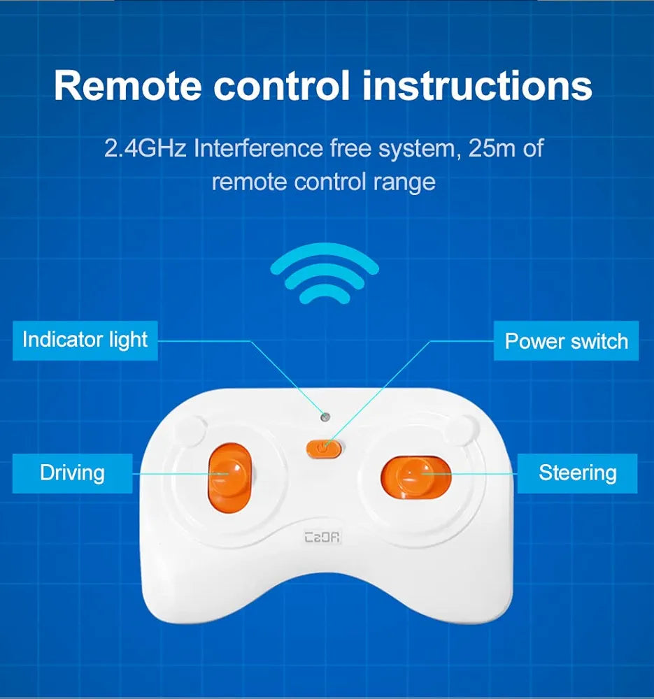 Cada Dual Mode Control Blue Race Car RC (325Pcs)