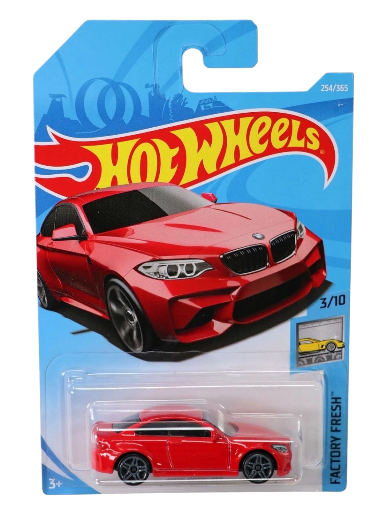 Hotwheels 2016 bmw M2 (card damaged car mint condition) imported mainline 1:64 Scale