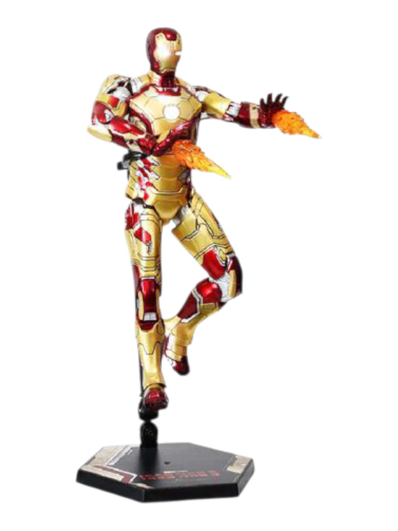 ZD Toys Iron Man Mark 42 Action Figure- Marvel Studio Infinity Saga Luminous Version 1:10 Scale Collections