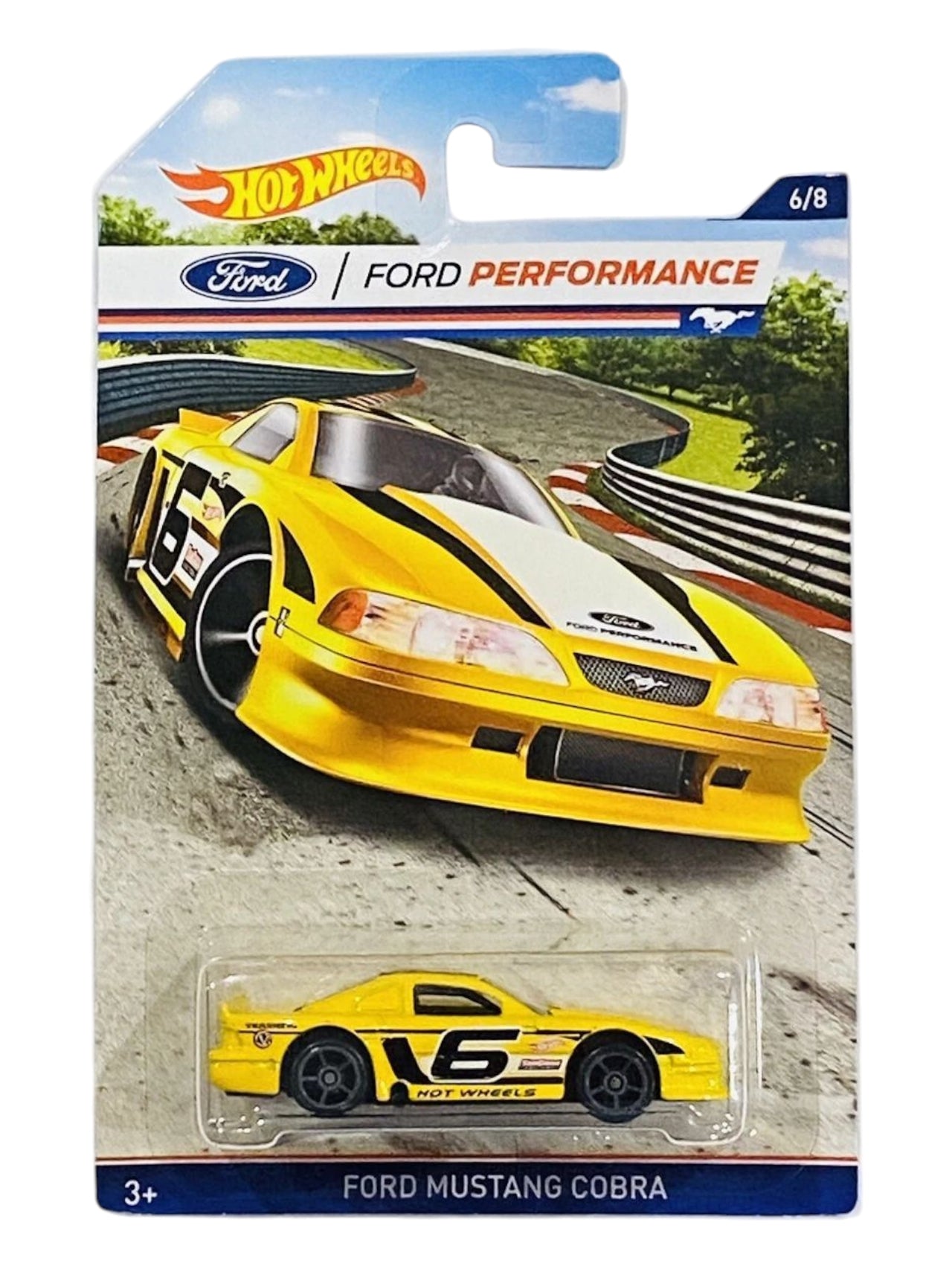 HotWheels Ford performance Ford Mustang cobra imported mainline card art 1:64