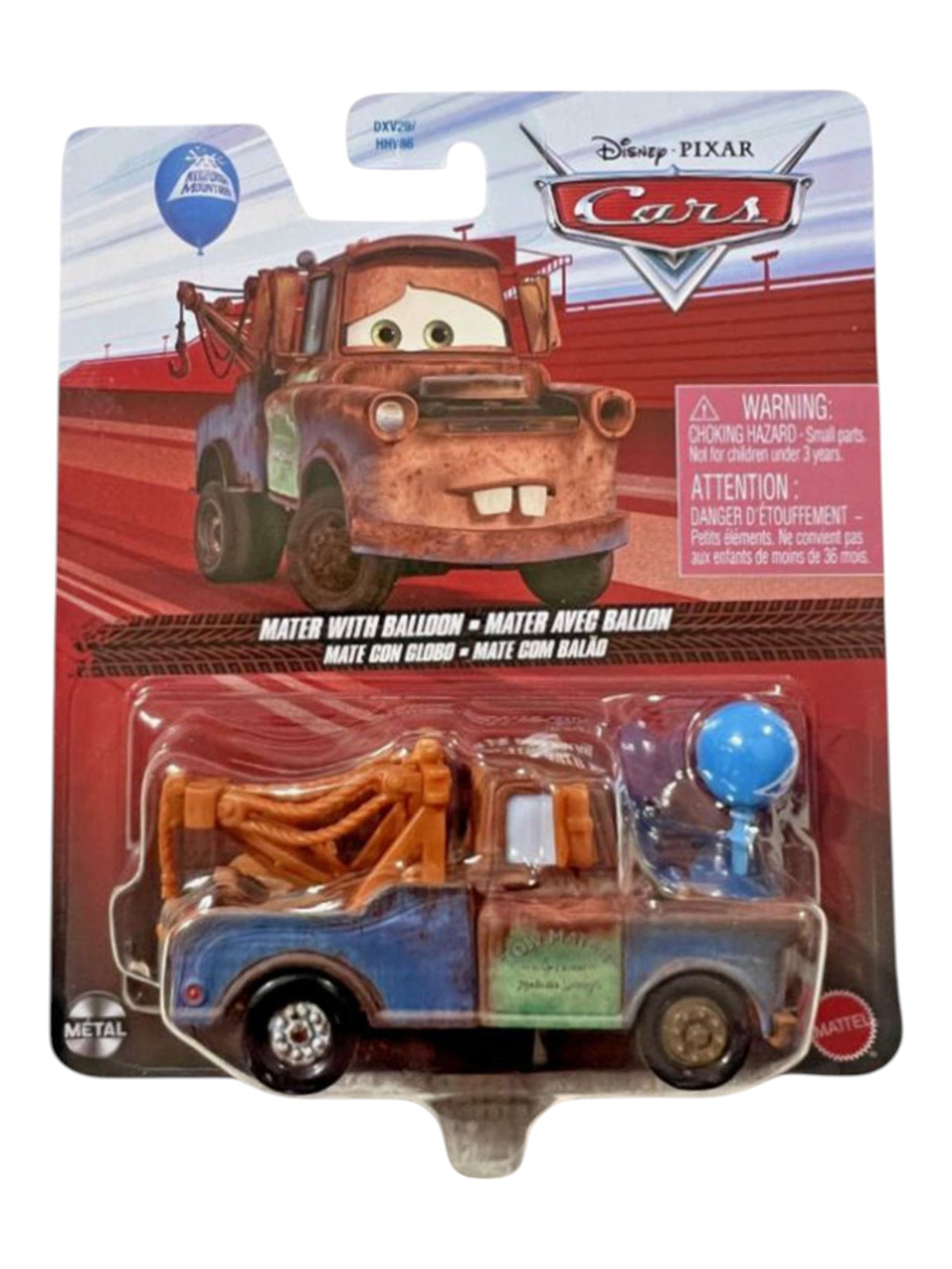 Disney Pixar Cars Mater with Balloon Diecast Model Car | Mattel Metal Collectible | Cars Movie Character Toy
