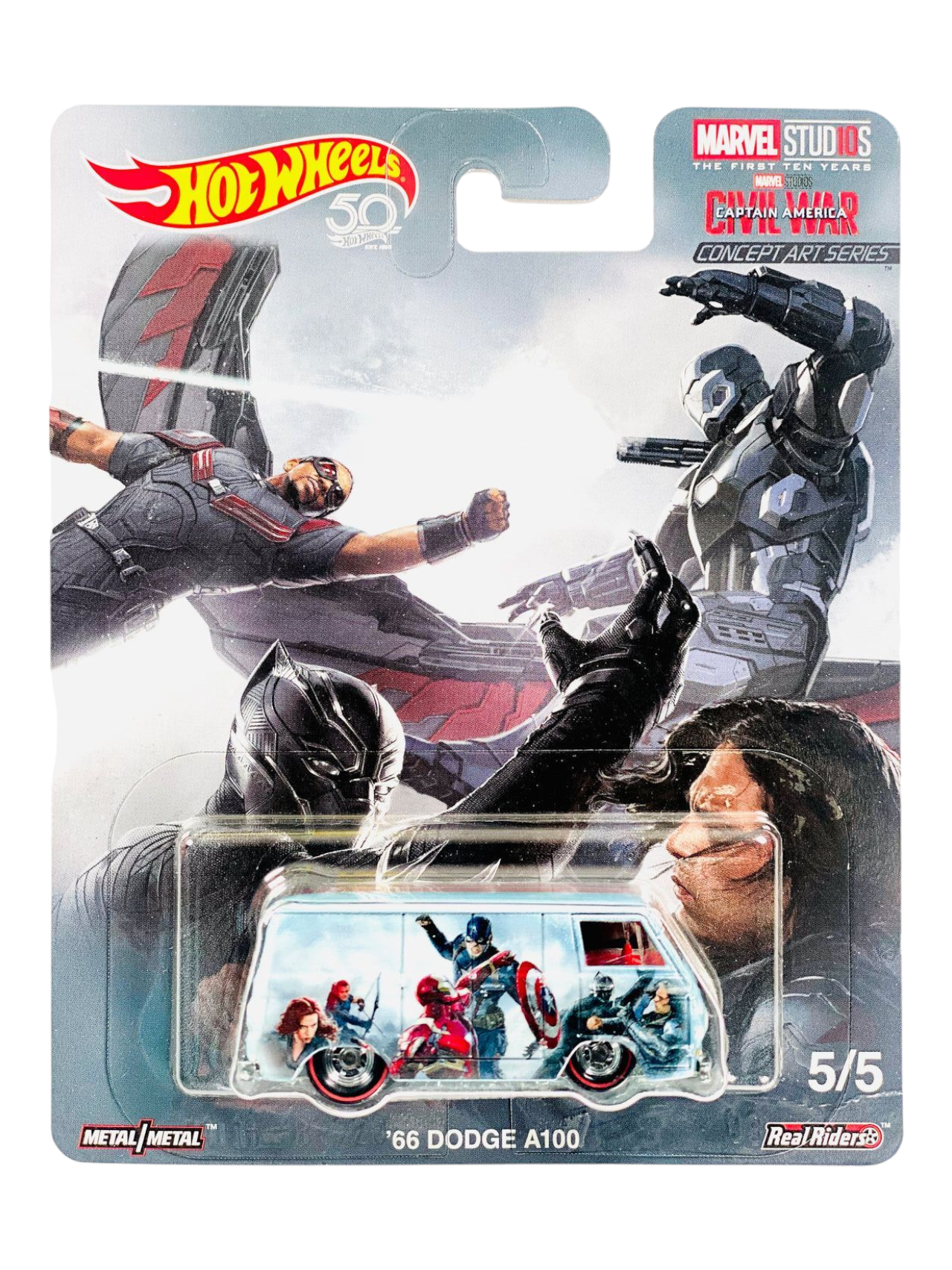 HotWheels Marvel Studios The First Ten Years Captain America Civil War Concept Art Series 66 Dodge A100 Imported Premium 1:64 Scale
