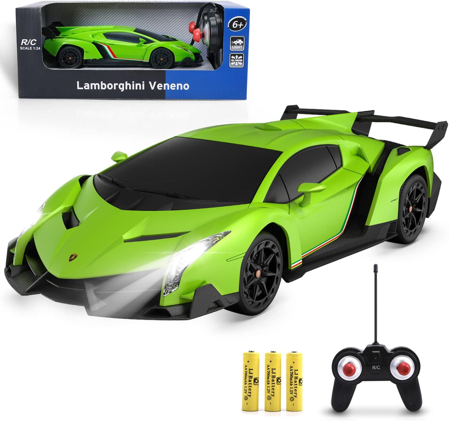 Lamborghini Veneno Full Function Remote Control Car 1:24 Scale (Official Licensed Product)