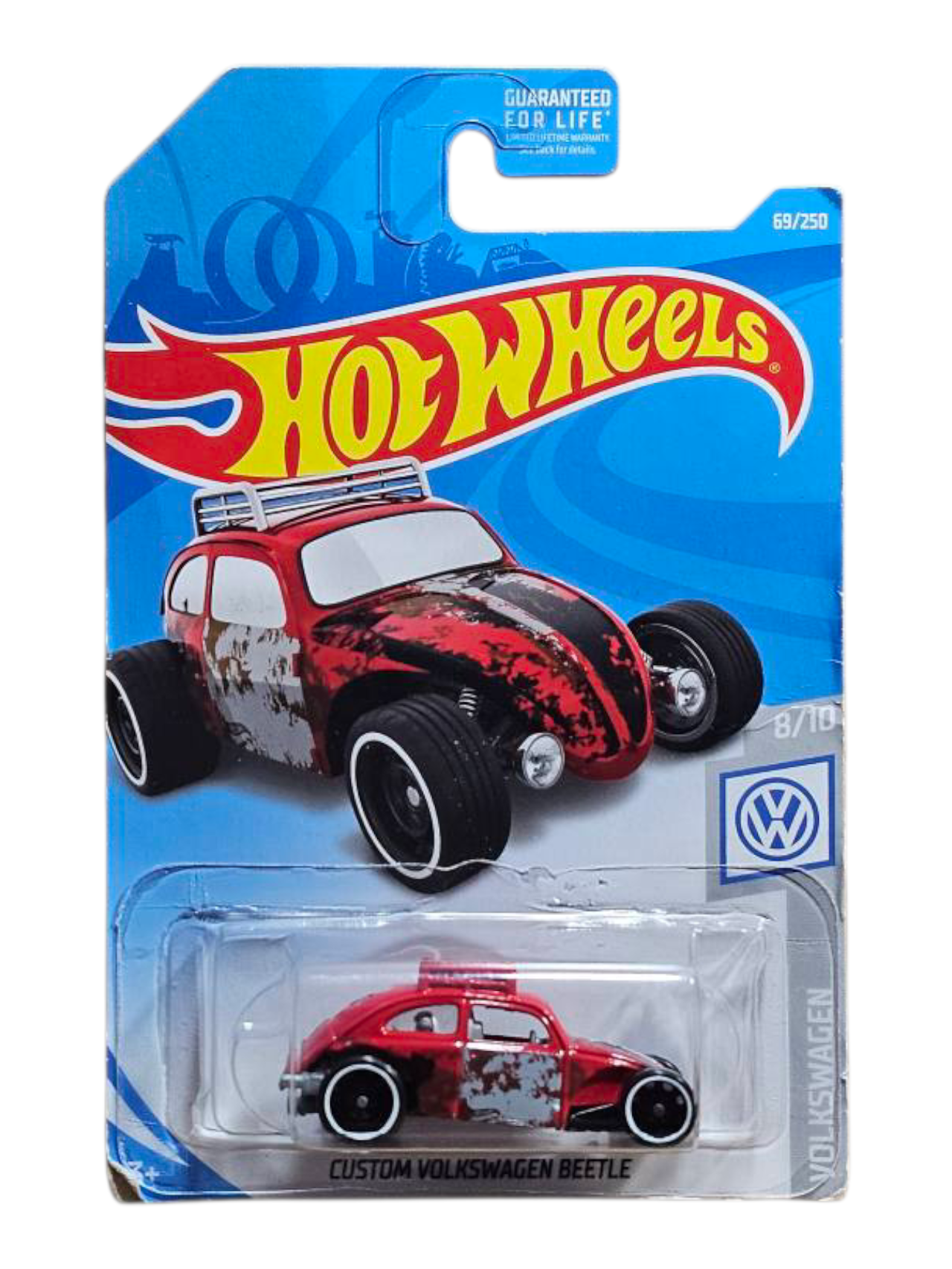 Hotwheels Custom Volkswagen Beetle Imported Mainline 1:64 Scale