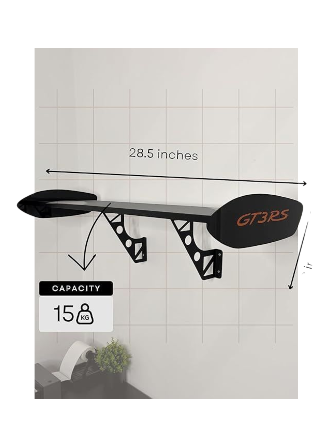 Porsche 911 GT3 RS Style Spoiler Shelf for storage