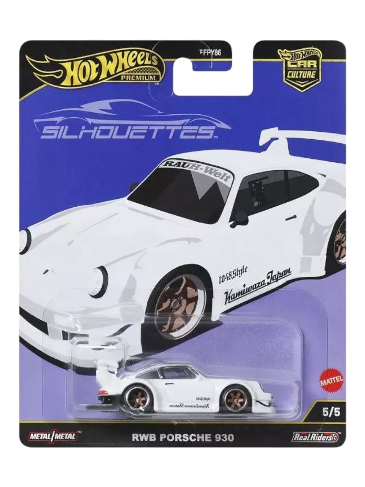 HotWheels Silhouettes RWB Porsche 930 Imported Premium 1:64 Scale