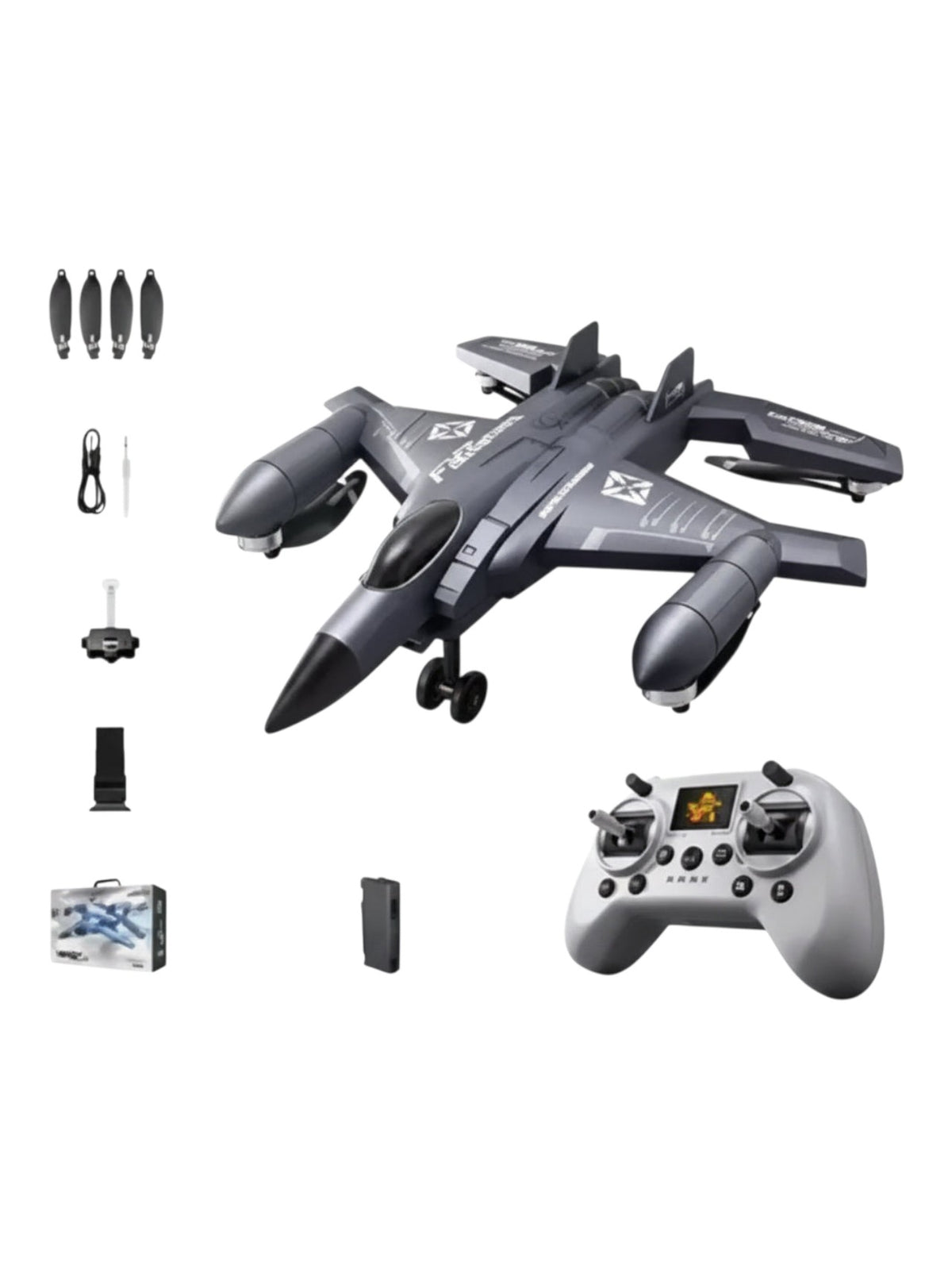 Aircraft Military Series RC remote control Fast Glider Plane Intelligent Quadcopter Flying Drone Model No. A27
