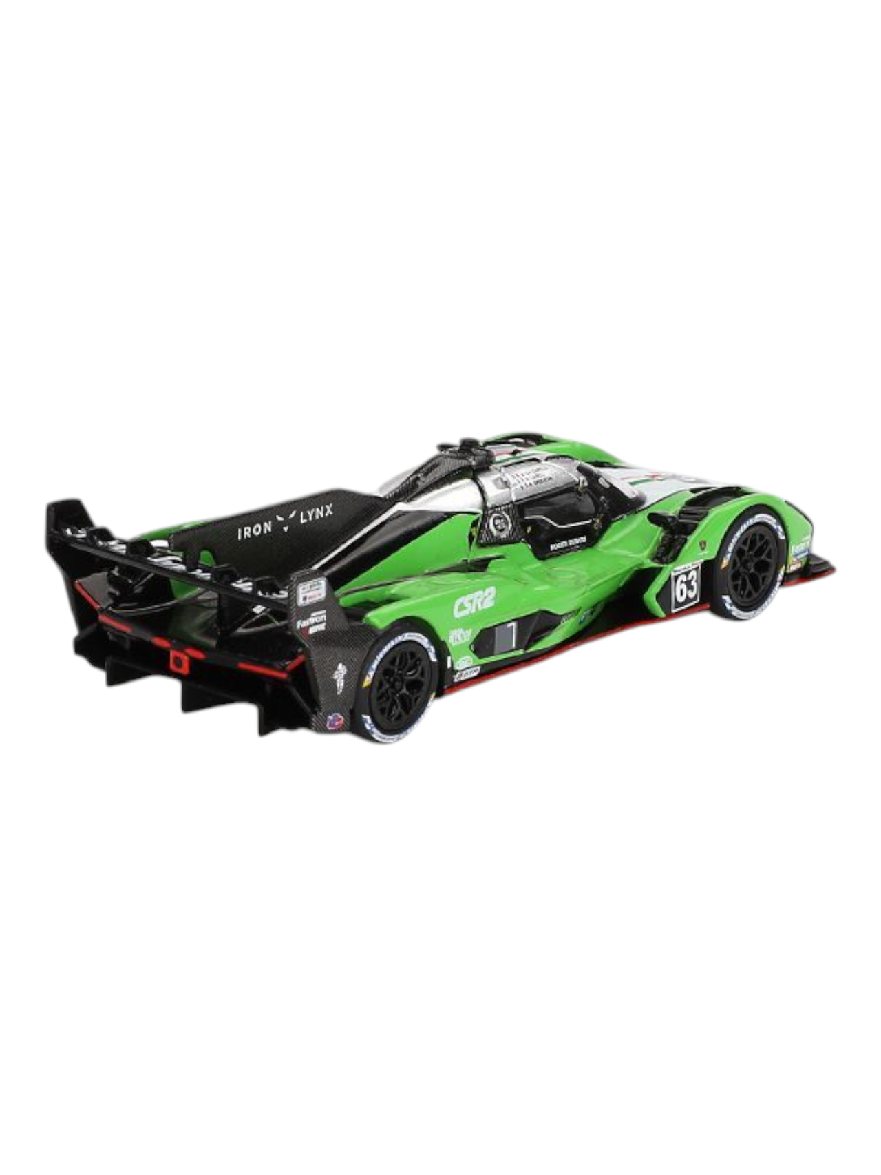 Mini GT Lamborghini SC63 #63 2024 IMSA Sebring 12 Hrs Iron Lynx 1:64 Scale