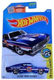 Hotwheels '69 Ford torino talladega imported mainline 1:64 Scale