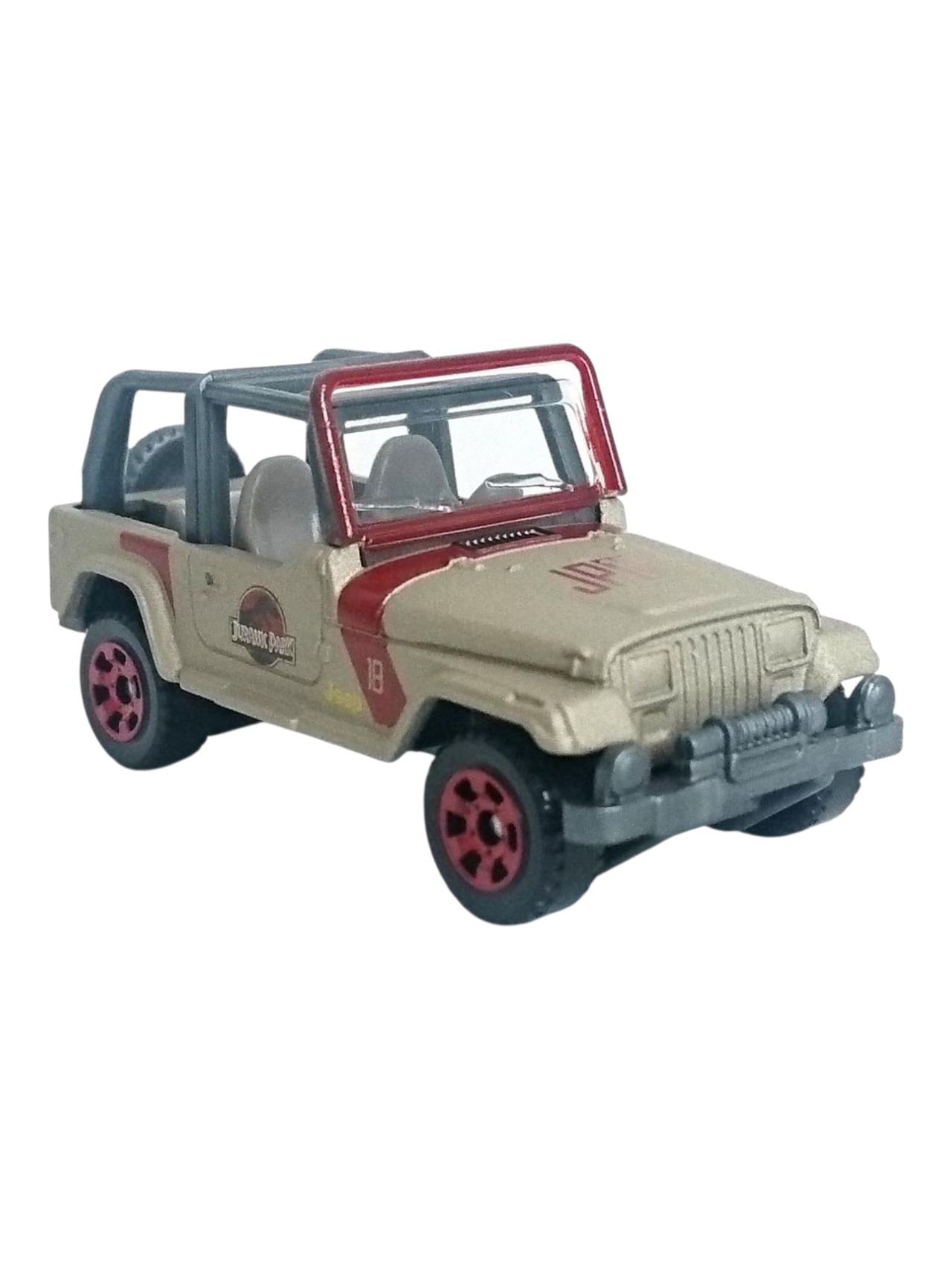 Matchbox Jurassic world 93 Jeep Wrangler #18 Imported Mainline 1:64 Scale
