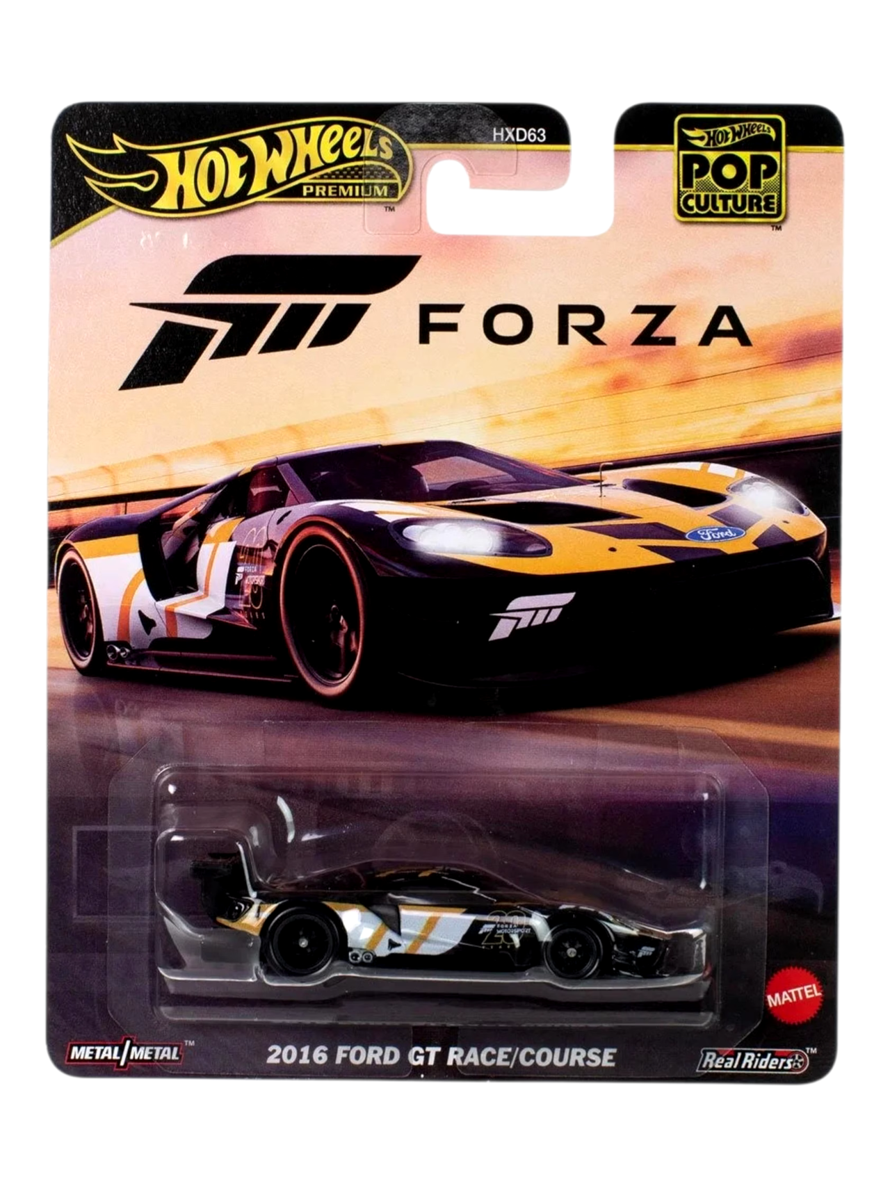 HotWheels Pop Culture Forza 2016 Ford GT Race/Course Imported Premium 1:64 Scale