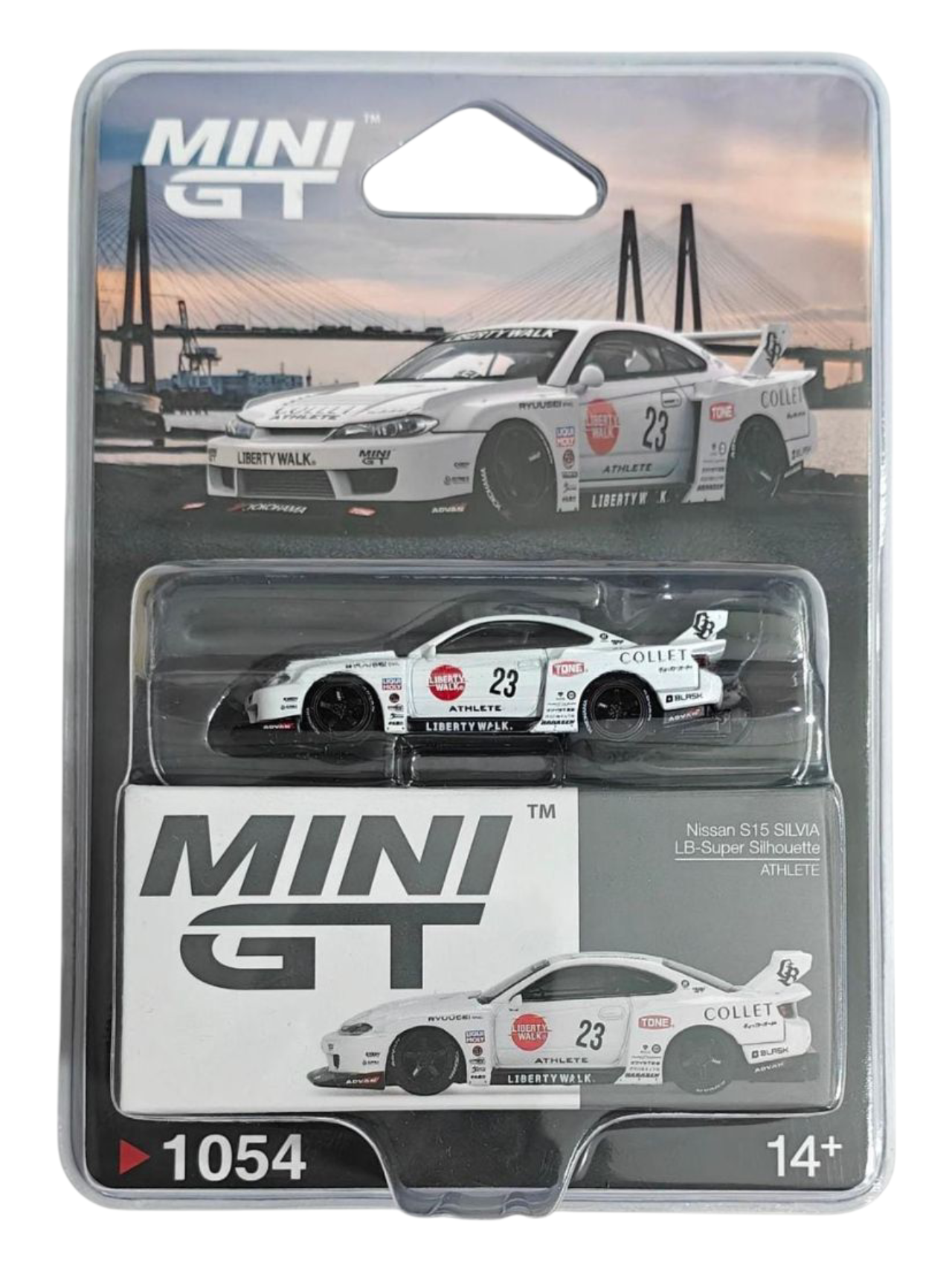 Mini GT Nissan S15 Silvia LB-Super Silhoutte (Athlete) Code-1054 1:64 Scale