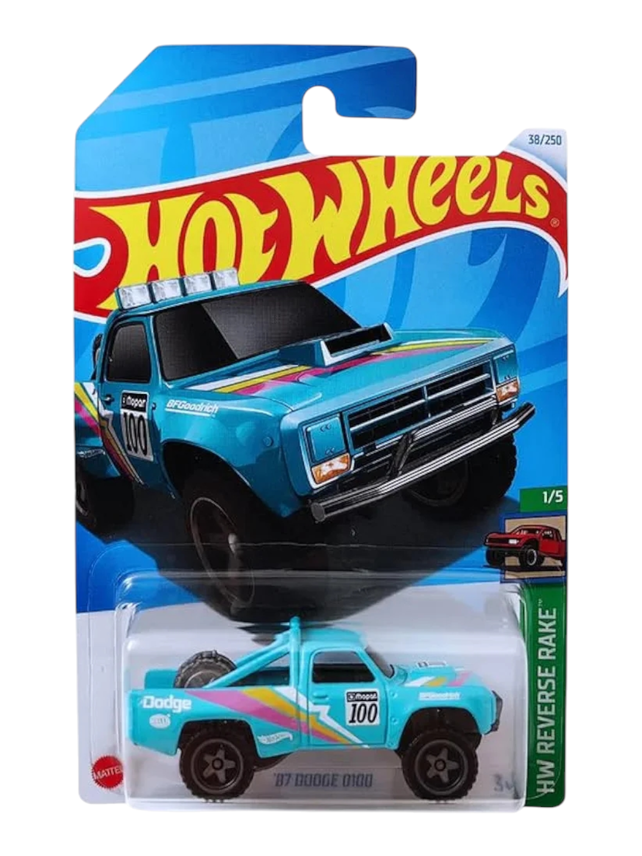 Hotwheels '87 Dodge d100 imported mainline 1:64 Scale