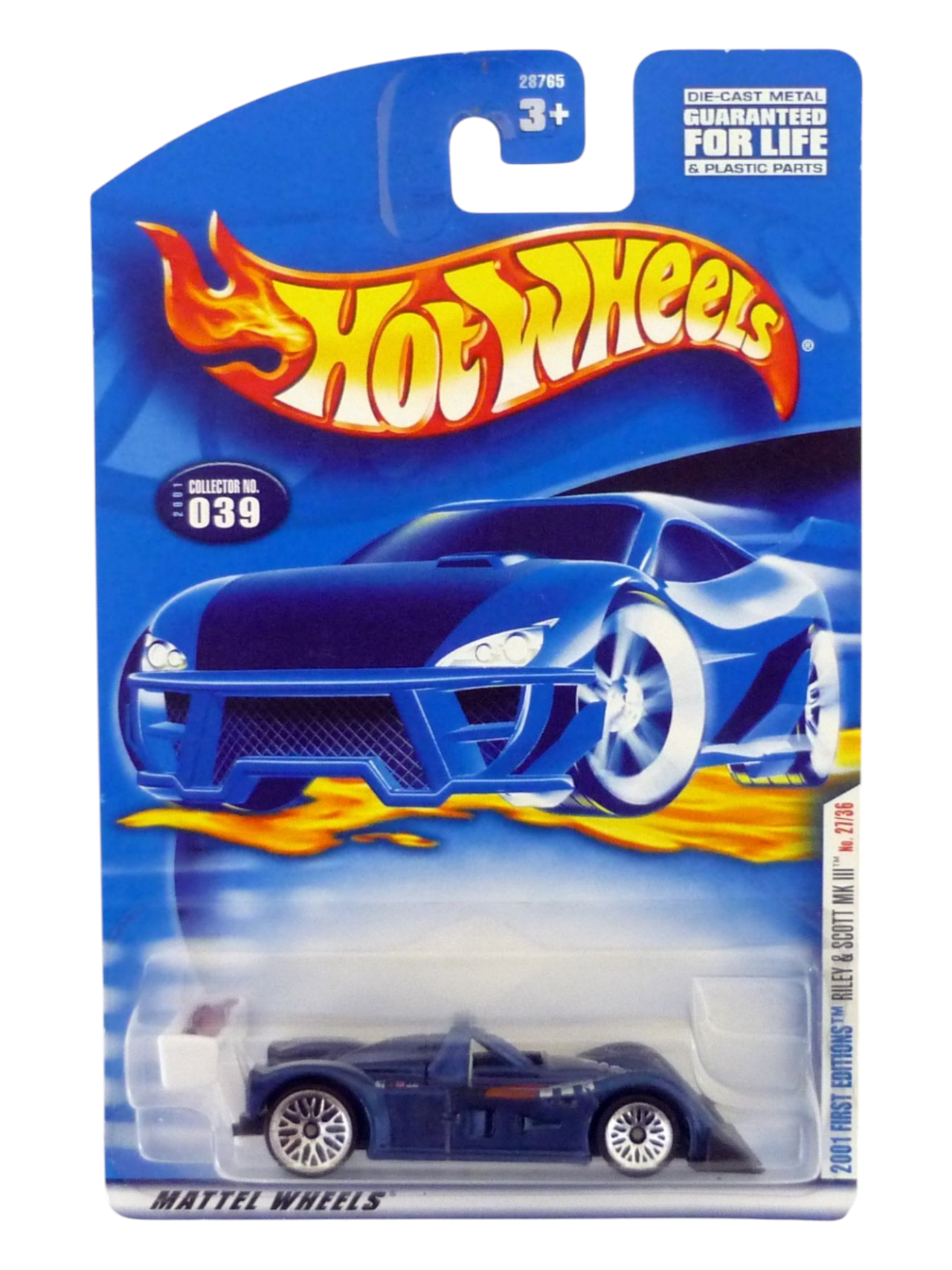 HotWheels 2001 First Editions Riley & Scott MK III Collector No-039 Imported Mainline 1:64 Scale