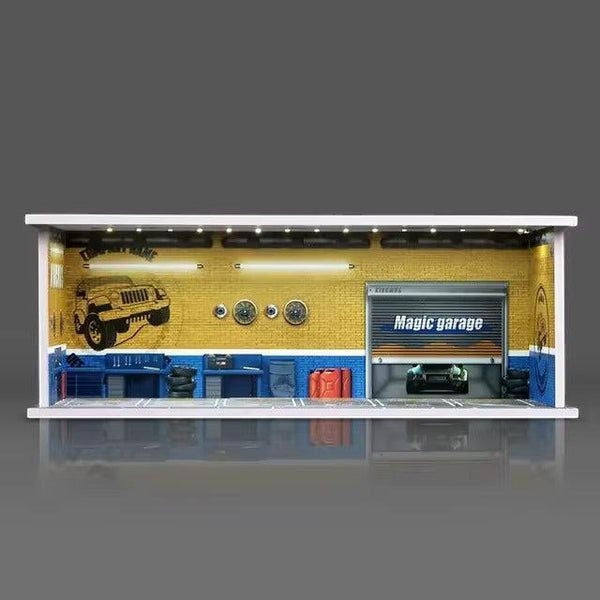 Diorama Case for Storage With LED Lights for 1:64 scale