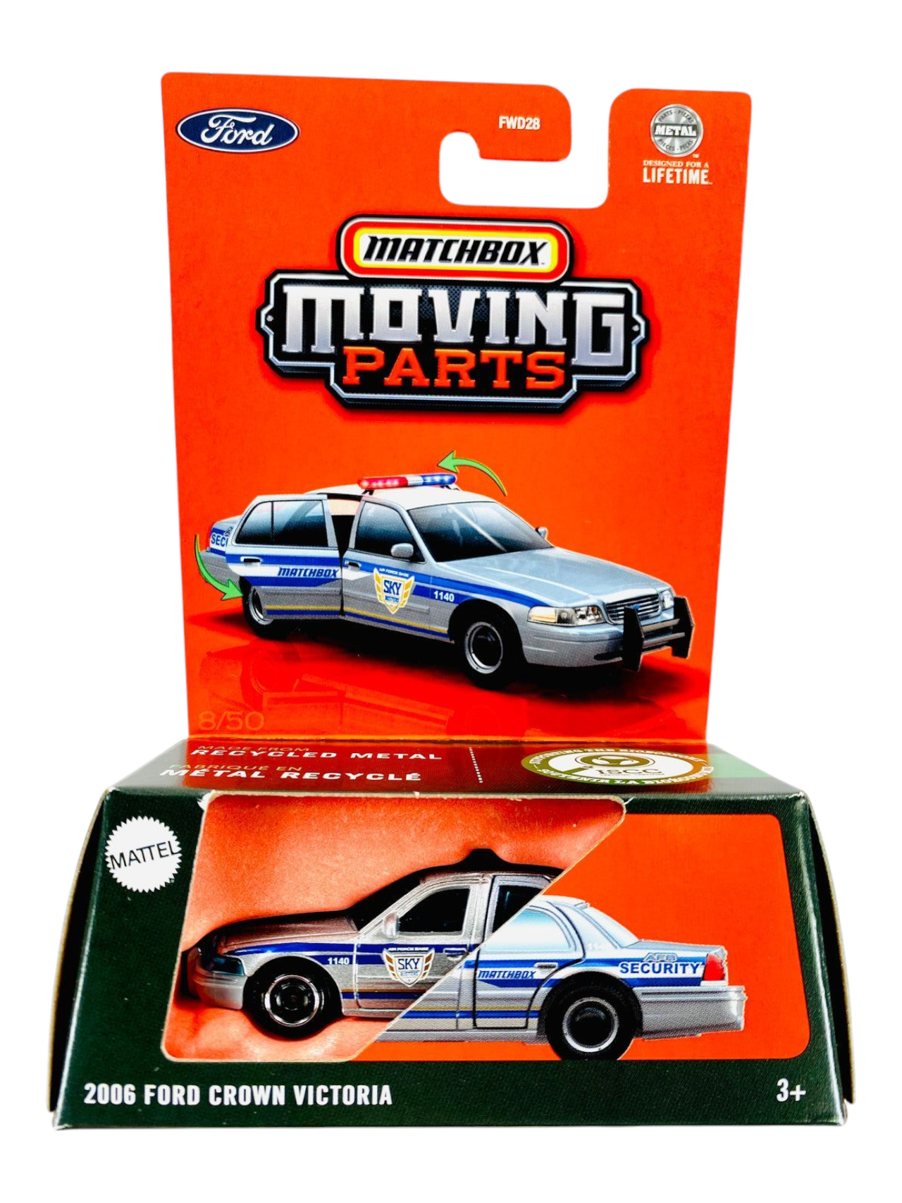 Matchbox Moving Parts 2006 Ford Crown Victoria 1:64 Scale