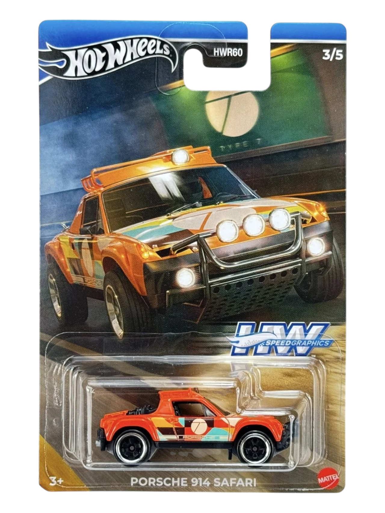 HotWheels Speed Graphics Porsche 914 Safari Imported Mainline Card Art 1:64 Scale