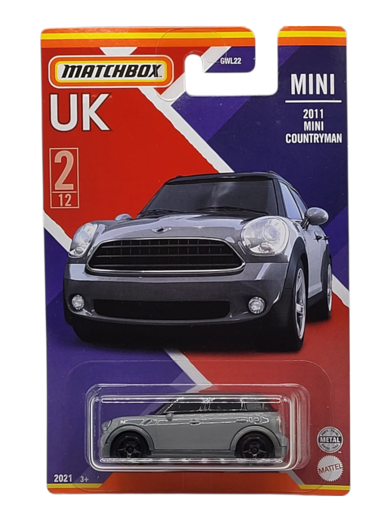 Matchbox UK MINI 2011 MINI Countryman No 2/12 Imported Mainline 1:64 Scale